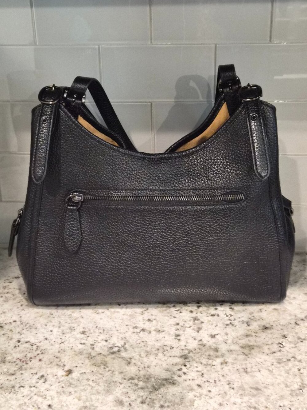 Coach Lori Shoulder Bag Gunmetal/Black